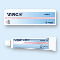 Аллергозан, крем для наруж. прим. 10мг/г 18г туба №1