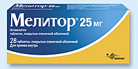 Мелитор, таблетки п/о 25мг упаковка №28