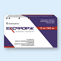 Эксфорж, таблетки п/о 10мг 160мг блистеры №28