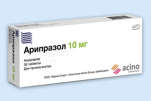 Арипразол, таблетки 10мг упаковка №60