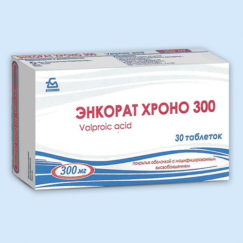 Энкорат Хроно 300, таблетки с модиф. высвобождением, п/о 300мг упаковка №30