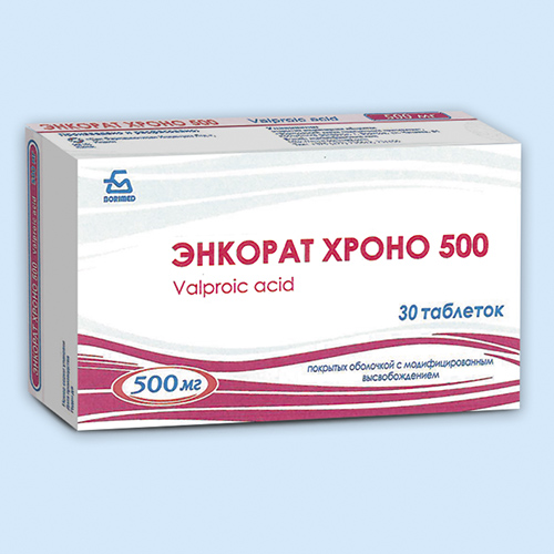 Энкорат Хроно 500, таблетки с модиф. высвобождением, п/о 500мг упаковка №30