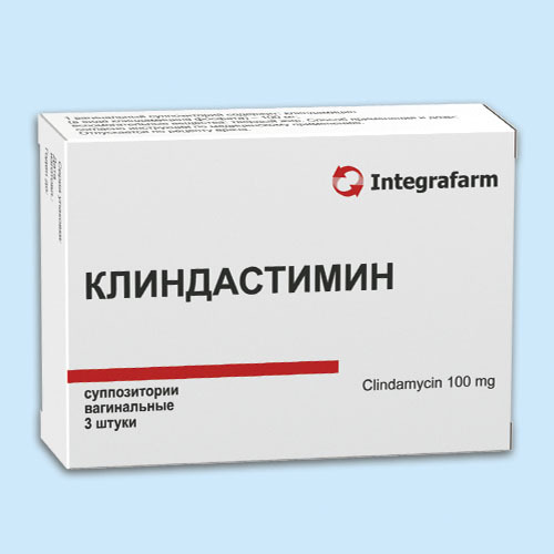 Клиндастимин, суппозитории вагин. 100мг упаковка №3